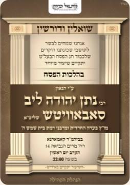 Shiur invitation: Zos Chanukah with Hagaon Rav Shlomo Lowenstein shlita